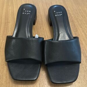 BRAND NEW A new day black sandals sz 6